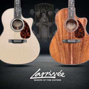 美产手工名琴larrivee拉瑞维民谣指弹吉他40寸全单高阶周年限定款