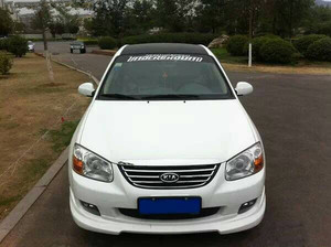 08-10款起亚赛拉图小包围改装 前后唇侧裙大压尾翼加装无标中网