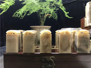 金石篆刻mt05243伊利石冻石印章瓦钮章一组10枚 篆刻石篆刻章