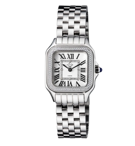 0413j卡门美国购gevril雪飞瑞士真钻石英女表小坦克27.5盘12110b