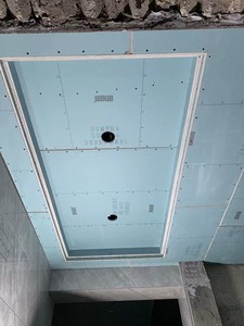 厦门石膏板吊顶客厅餐厅半吊灯带灯槽吊顶过道平吊轻钢龙骨包安装