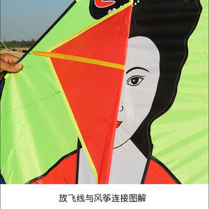 新款观音风筝观音风筝娃娃网红仙女风筝美女风筝嫦娥飘带风筝大型