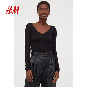 hm 女士内衣塑身连体衣女2021春装新款连体紧身衣 0935228