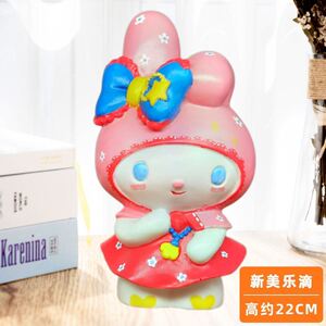 库洛米hello kitty双子星三丽鸥手工彩绘石膏娃娃diy涂色存钱罐