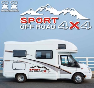 皮卡4x4车贴货厢贴房车贴纸四驱越野拉花改装个性4x4装饰贴画