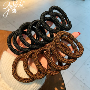 韩版粗皮筋扎头发耐用高弹力皮筋发圈韩国基础打底头绳简约发绳女