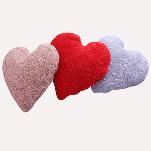 ins风爱心抱枕少女心男朋友枕儿童房卧室手枕赛络纺全棉靠垫拆洗