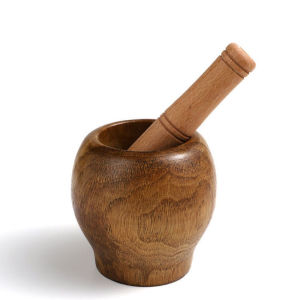 中药研磨手工打粉神器手动研磨器打蒜搅碎泥神器中药木头捣蒜末罐