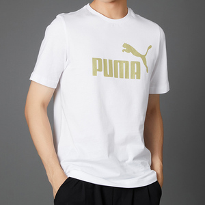 puma彪马男装短袖2022新款透气圆领上衣舒适运动休闲t恤845573