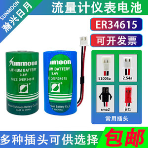 燃气表锂电池ER34615 流量计仪表3.6V涡流流量计锂电池物联网1号