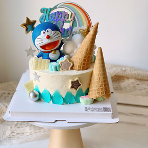 动物水果奶油宝宝儿童系列巧克力蛋糕小叮当长春同城免费配送包邮