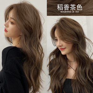稻香茶色染发剂2022流行色显白纯自己在家染发植物染发膏女泡泡沫