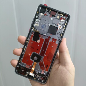 适用华为mate40带框原装屏幕总成mate40e内外液晶屏oce-an10 an50