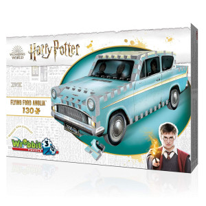 美国代购哈利波特拼图联名周边罗恩飞天汽车福特车3d立体模型礼物