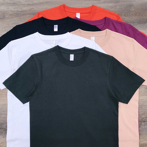 重磅滚领纯棉t恤