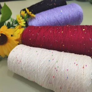 猫猫毛线屋  闪光棉 丝光烧毛棉 手工编织diy 5两/桶