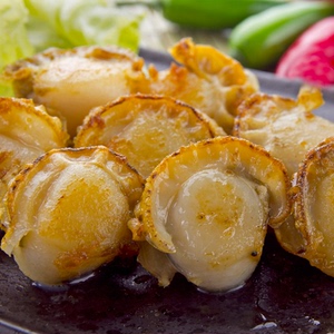 阿杏屋熟冻帆立贝超大新鲜虾夷贝扇贝日式料理带子半成品500g