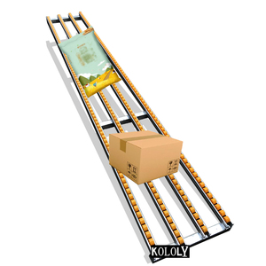 滑轮卸货神器无动力流利条下货滑道仓储超市百货袋箱装物流搬轨道