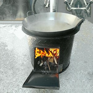 铁炉子农村烧柴火炉家用老式新款加厚庭院木柴照灶台土锅台室户外