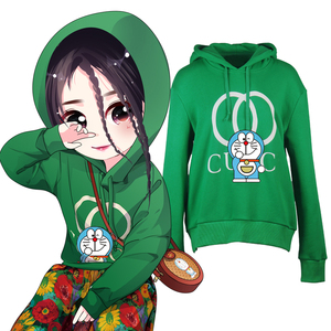 女金丝绒卫衣刺绣