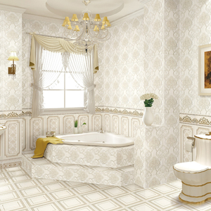 欧式仿墙纸瓷砖立体凹凸花纹客厅卧室墙砖壁纸卫生间奢华地砖