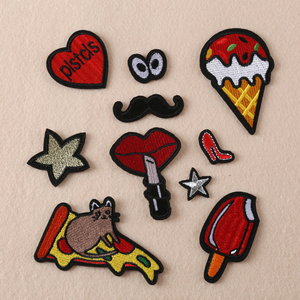 衣服补丁贴布贴卡通徽章刺绣贴花牛仔裤羽绒卡通修补丁时尚补洞贴