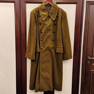 55式麦尔登呢将校大衣,姜黄色85新!