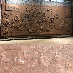 定制中医文化人物浮雕壁画墙树脂仿铜铸铜锻铜紫铜医院大厅摆件