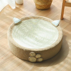 猫用圆形猫抓板耐磨耐抓不掉屑猫咪玩具剑麻猫爪板瓦楞纸猫爬架窝