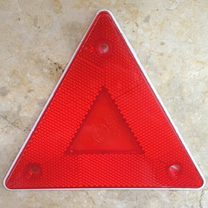 小三角牌货车挂车尾部三角牌架反光板反射器保险杠警示标识标志牌