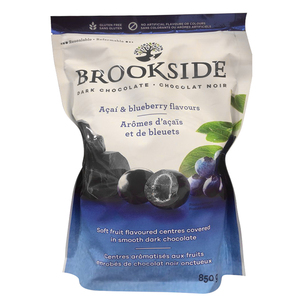 包邮原装加拿大Brookside Acai巴西莓蓝莓果汁夹心黑巧克力豆850g
