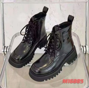 16885茱曼女鞋正品真皮女靴子马丁靴厚底鞋加绒爆款2021秋冬中跟