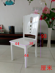 实木餐椅北欧白色家用简约现代中式烤漆木质靠背椅子龙诚欧式木椅