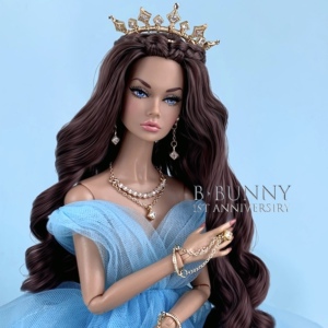 poppy paker娃娃首饰bjd皇冠芭比头冠六分娃饰30cm娃娃美芝饰品