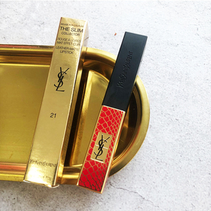 ysl圣罗兰口红小金条哑光唇膏鳄鱼纹限定杨树林21 26 30 27 28号