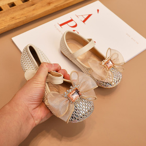 00蓝柏宇旗舰店天猫2021新款复古小皮鞋童鞋女童单鞋儿童皮鞋蝴蝶结