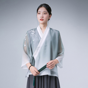 壹形靓旗舰店天猫采耳师服装女茶艺师工作服夏中国风工装旗袍气质