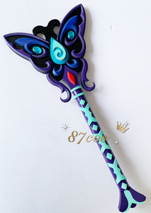 87cos 巴啦啦小魔仙 严莉莉 黑魔法棒 cosplay道具武器定做