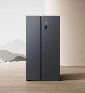 小米冰箱对开双门610l墨羽岩面板风冷无霜智能变频bcd-610wmsa