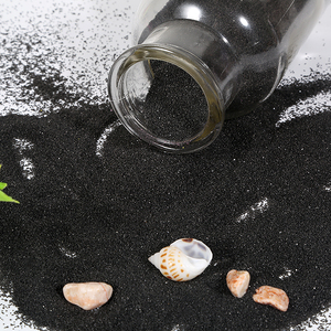 500克黑色石英砂黑色沙子灭烟沙微景观造景细沙彩色沙子细沙装饰