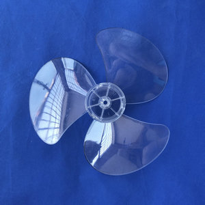 12寸电风扇配件扇叶风叶三片硬塑料透明浅灰直径28cm适配华生容声