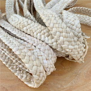 天然植物手工玉米皮七股辫子 玉米皮辫 DIY绳 草编绳编织工艺材料