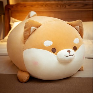 日本旺柴犬靠枕超软床头抱着睡觉可爱抱枕靠垫床上沙发玩偶少女心