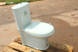 2000年生产的卡西奥绿色骨色复古马桶,劳芬代工,原装进口