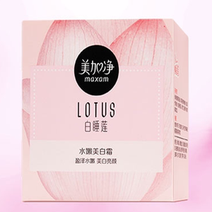 包邮正品美加净白睡莲水嫩美白霜80g温和美白不粘腻新老包装随机