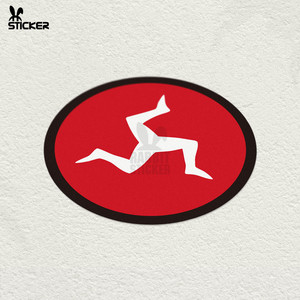 arai 头盔 2016曼岛tt 限量logo迷你贴反光贴纸贴花