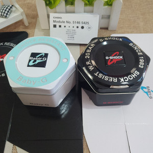 全新六角铁盒ca510直购卡西欧原装手表盒铁制包装盒铁盒