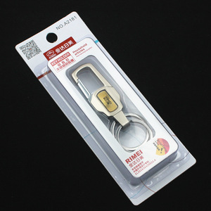 包邮金达日美钥匙扣独立包装不锈钢钥匙扣 吸塑装钥匙链A2181