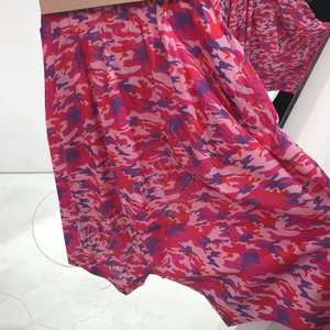 ng p001日本专柜代购cdg川久保玲girl纯棉粉色迷彩大裆休闲裤女裤