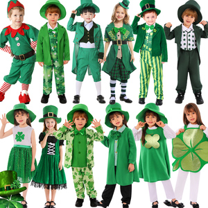 爱尔兰妖精精灵四叶草圣帕特里克节民族传统服装精灵绿野仙踪服装